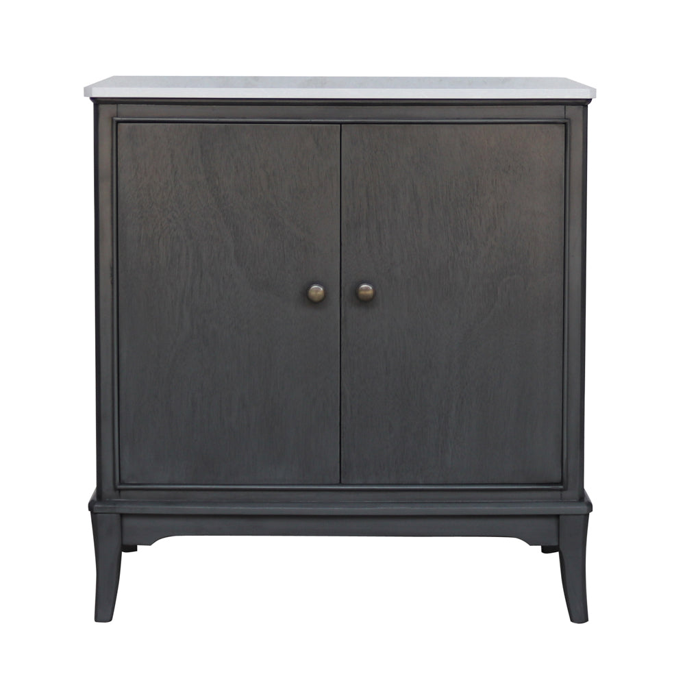 Monroe 2 Door Cabinet With Marble Top